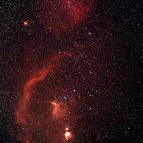 オリオン座の散光星雲