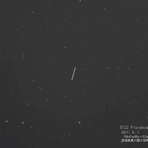 地球に接近する小惑星フローレンス