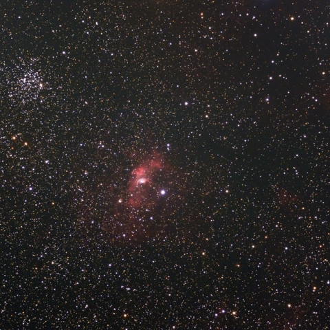 夜空のシャボン玉