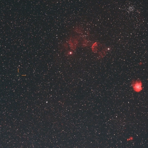 アトラス彗星と星雲たち