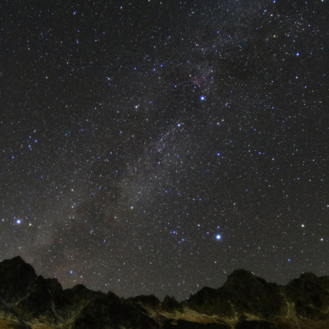 千畳敷カールに沈む夏の大三角