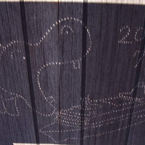 ピンホールの船とカバ