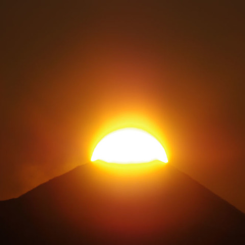 千畳敷カールからの日陰の富士