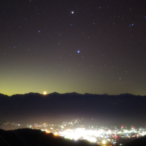 南アルプスの金星