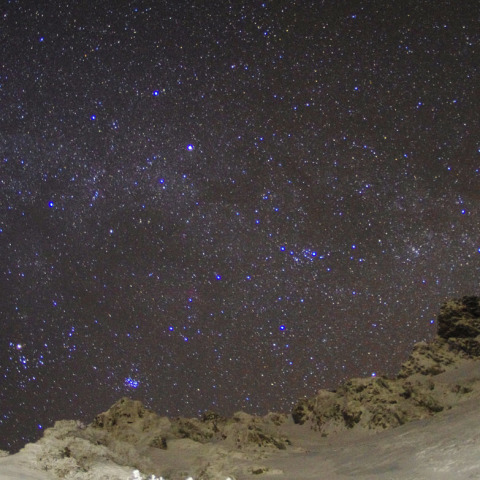 雪山のぎょしゃ座
