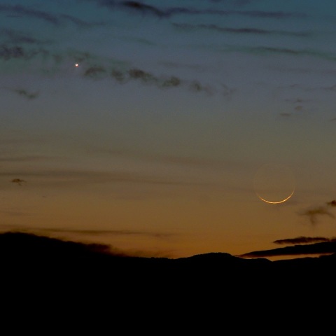 月と金星の接近