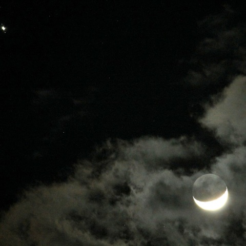 木星と月の接近