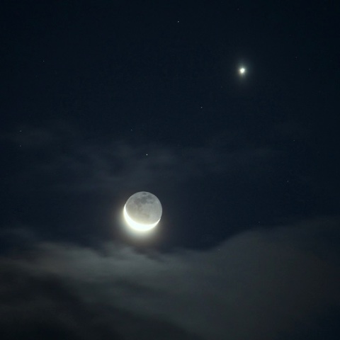 金星と月の接近