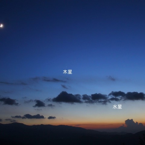 月・木星・水星・金星が西空で大集合
