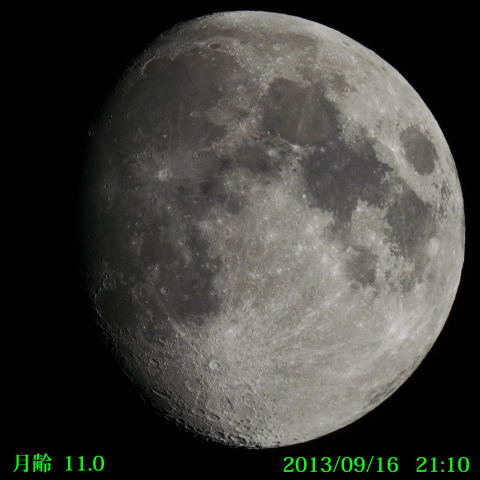 月齢１１.０の月