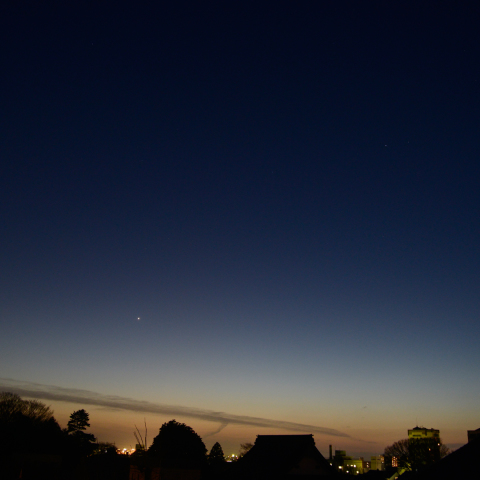 金星　夕暮れ