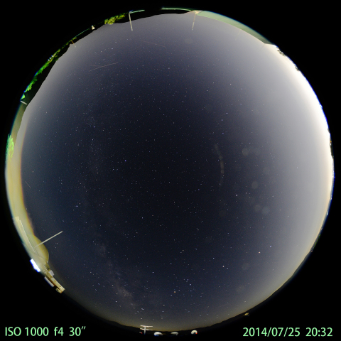 梅雨明けの空（180度魚眼）