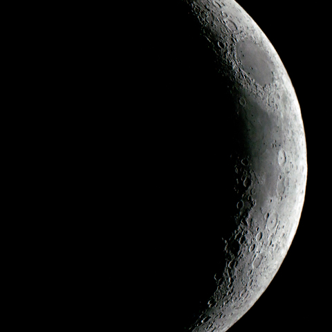 月齢3.3の月（2月7日）