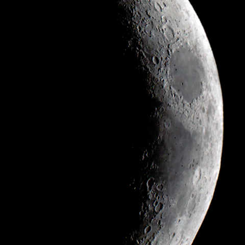 月齢４.１の月(7月5日）