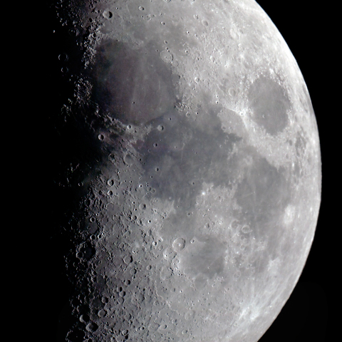 月齢7.1の月(7月8日）