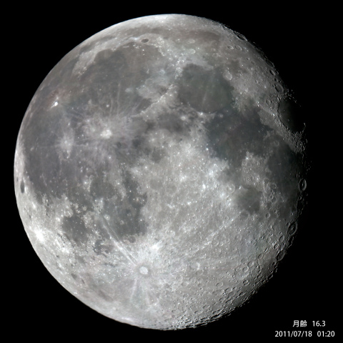 月齢 １６.３の月