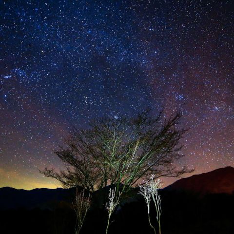 大気光が彩る空