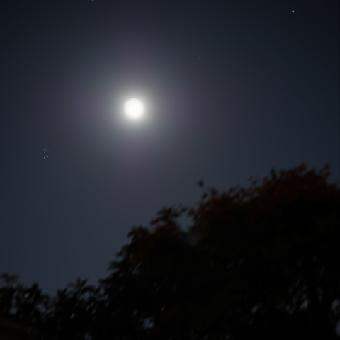 月と木星、すばる