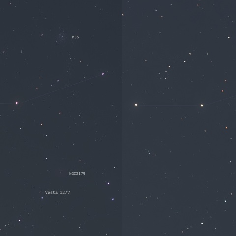 ベスタ 12/7から12/8にかけての動き