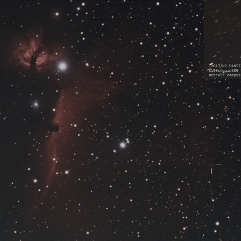 馬頭星雲とパンスターズ彗星