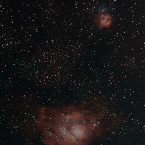 M8 M20 干潟星雲と三裂星雲