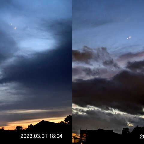 金星と木星の大接近