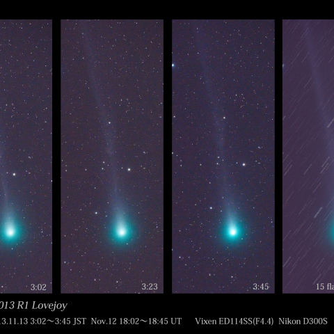 ラブジョイ彗星・尾の変化 -2013.11.13-
