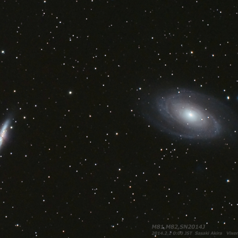 超新星SN2014JとM81，M82