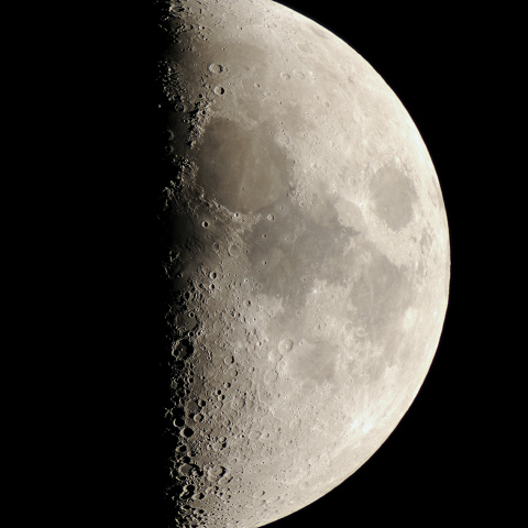 月面X  -月齢7.6- 2014.4.7 