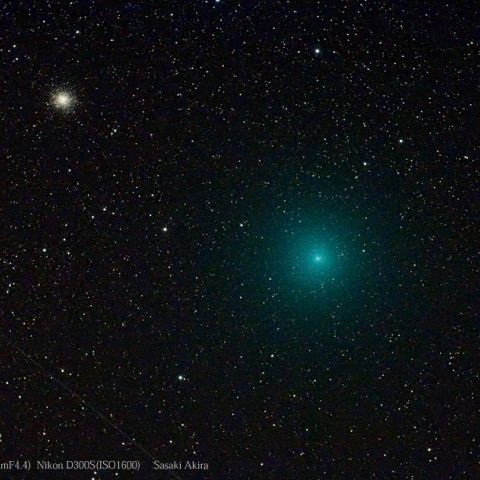 252P リニア彗星 と M14球状星団