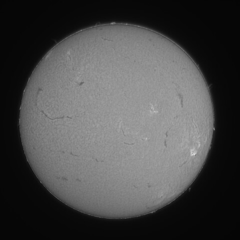 太陽 Hα線全面像　2026/04/08