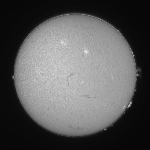 太陽 Hα線全面像　2026/04/12