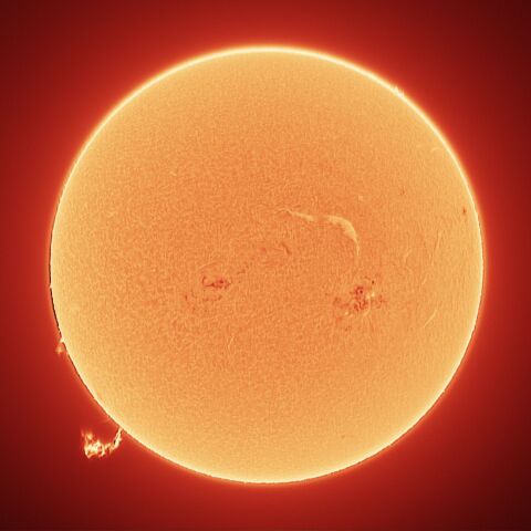 太陽 Hα線全面像　2026/10/17
