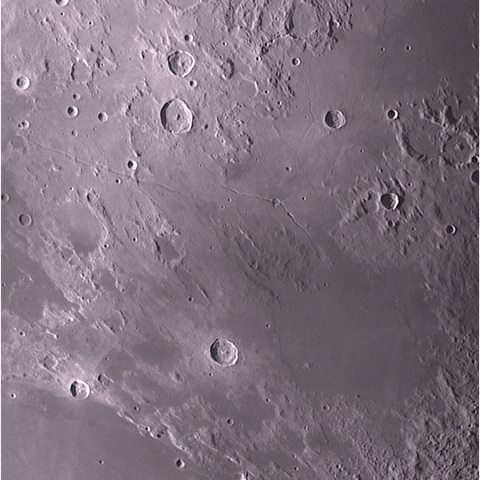 5月9日の月（ヒギヌス谷周辺）
