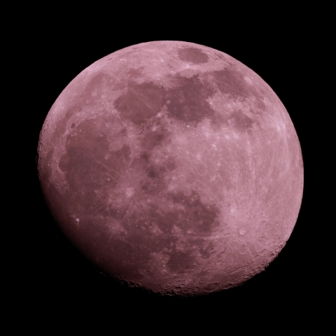 天体改造カメラで撮った月