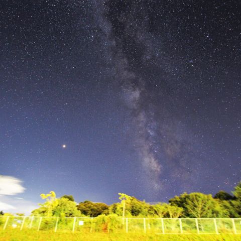 夏の思い出 火星と天の川