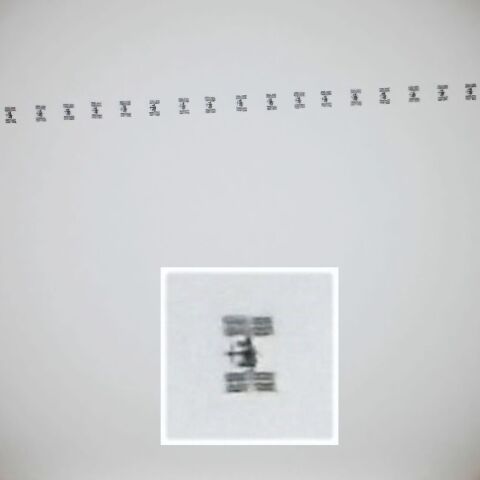 ISS太陽面通過 2021/04/01