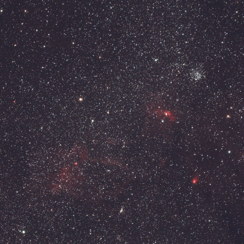 クワガタ星雲付近