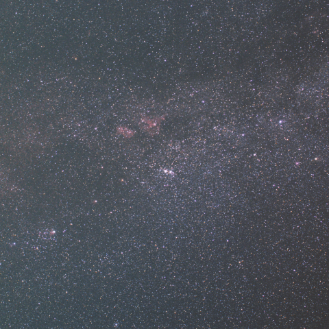 天の川、カシオペヤ座のあたり