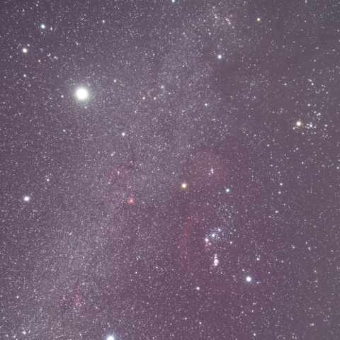 冬のダイヤモンド+木星