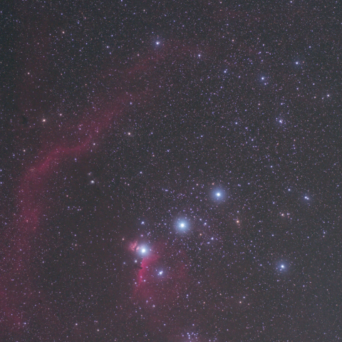 オリオン座、中央部分