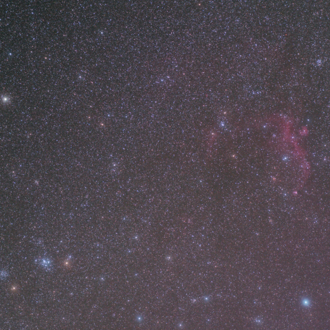 いっかくじゅう座、わし星雲付近