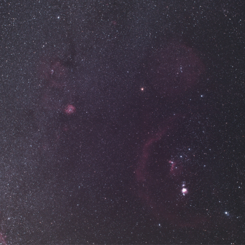 オリオン座と天の川