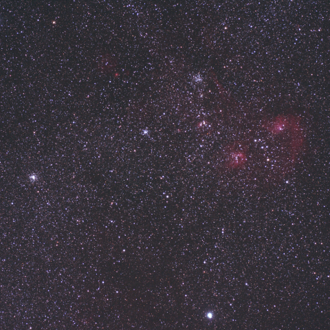 ぎょしゃ座の散光星雲・散開星団