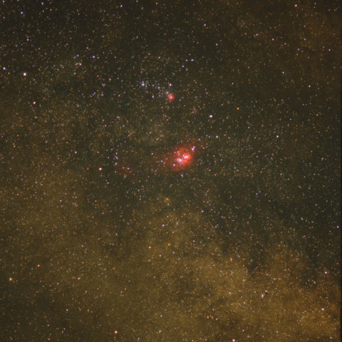 干潟星雲と三裂星雲