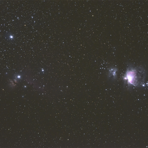 オリオン座の散光星雲