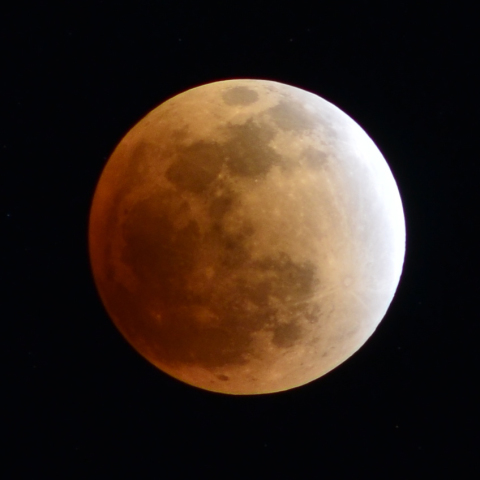 皆既月食の始まり