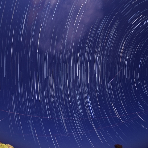 ペルセウス座流星群 1時間