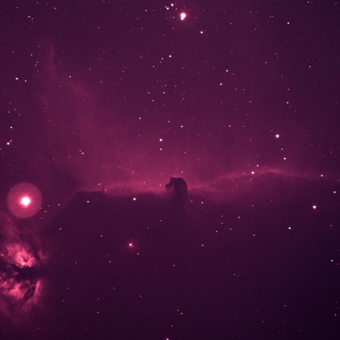 馬頭星雲と燃える木