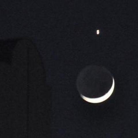月と金星